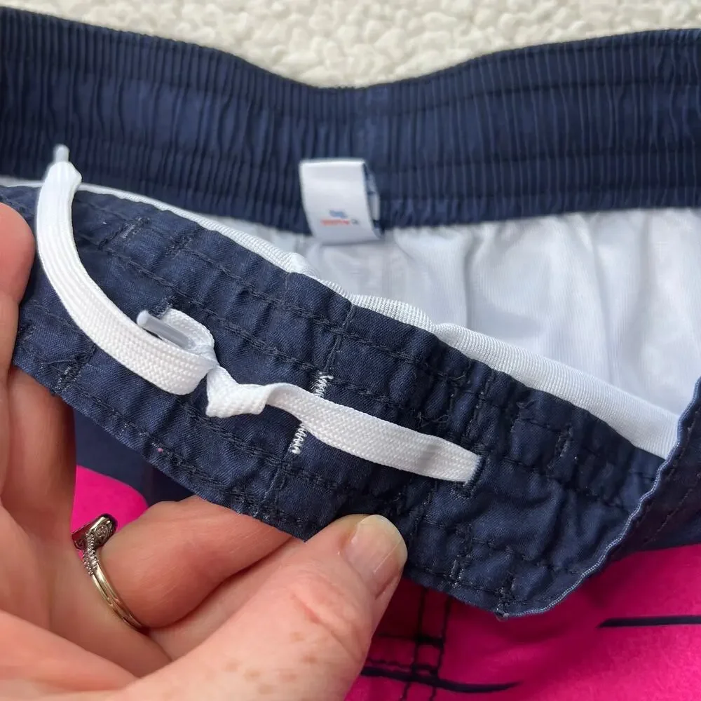 Old Navy Pink Blue Stripe Boys Swim Trunks XL